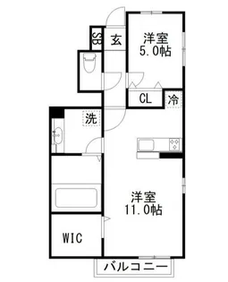 エスポワールK【1階】の間取り