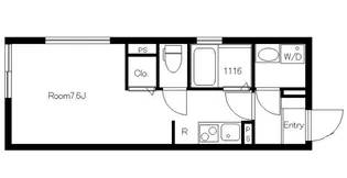bluepalette駒込【2階】の間取り