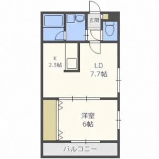 クリステル東札幌【1階】の間取り