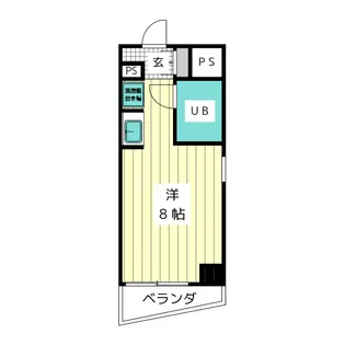 ラフィネ杁中【5階】の間取り