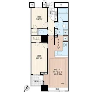 BrilliaMare有明TOWER&GARDEN【17階】の間取り