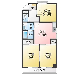 メゾン神の木【3階】の間取り