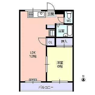 KANEJYU西田【2階】の間取り