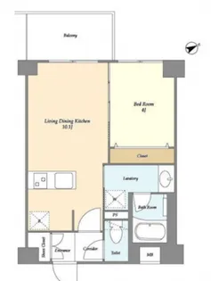グランカーサ清澄白河【2階】の間取り