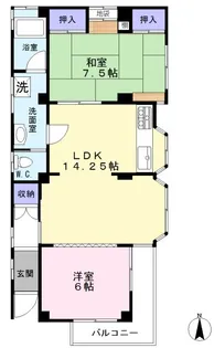 カーサ豊島園【3階】の間取り
