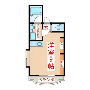 ビッグバーンズマンション谷山【1階】の間取り