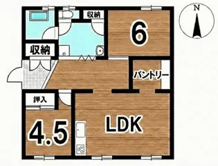 レンハス月丘【3階】の間取り