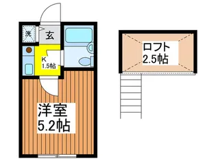 セントハイム北浦和【1階】の間取り
