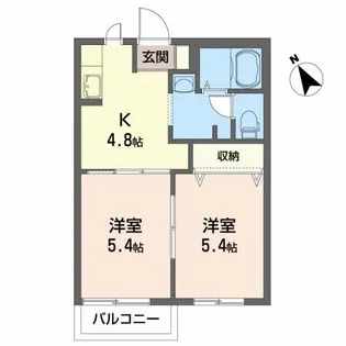 カオリーモ青山 C【2階】の間取り