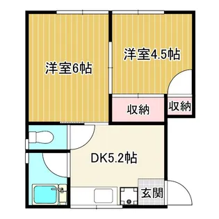 第二鈴木ハイツ【2階】の間取り