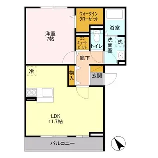 ユーチャリス【3階】の間取り
