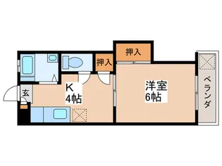 コーポ・ツネタ【3階】の間取り