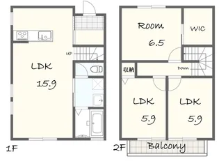 サンアイ1stの間取り