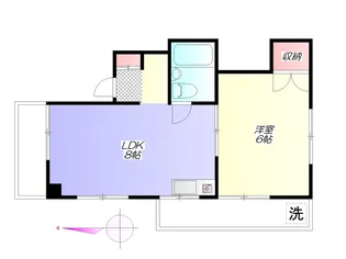 シティハイム曙【1階】の間取り
