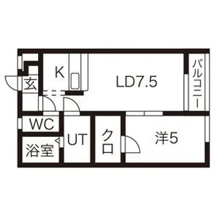 クリスタルリジェールE【2階】の間取り