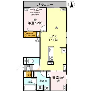 ディアコート鷹合【3階】の間取り