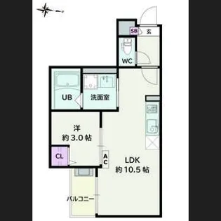 Jack harutaI【1階】の間取り