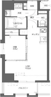 STADT LEBEN【8階】の間取り