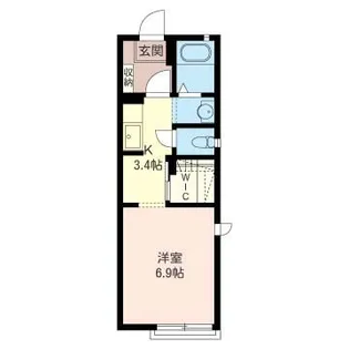 Tマーシュ【1階】の間取り