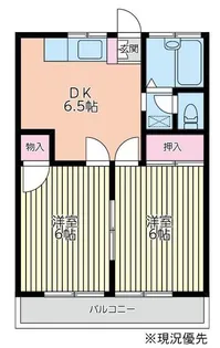みどりハイツIII【1階】の間取り