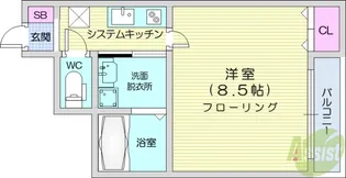 ハリースローリー【1階】の間取り