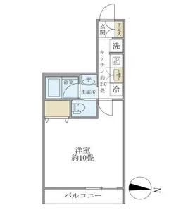 ヒル・シャンス大倉山【3階】の間取り