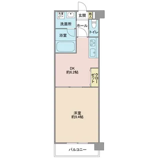 レジデンス金池【5階】の間取り