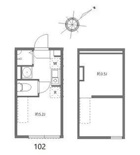 ハーモニーテラス志村【1階】の間取り