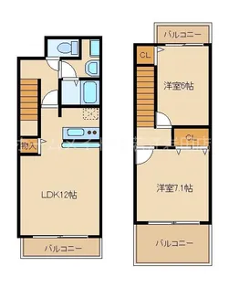 メゾンパルテール【1階】の間取り