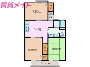 ペイズリーパーク A棟【2階】の間取り