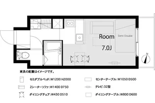 クレアシオン浅草【10階】の間取り