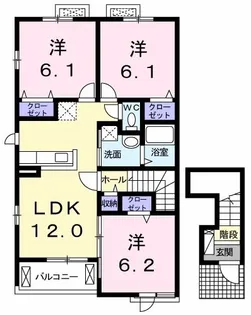 エスポワール【2階】の間取り