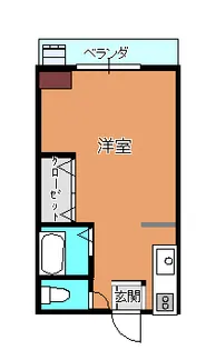 メ-プルハイツ【2階】の間取り