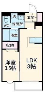 La Luce 薬円台【2階】の間取り