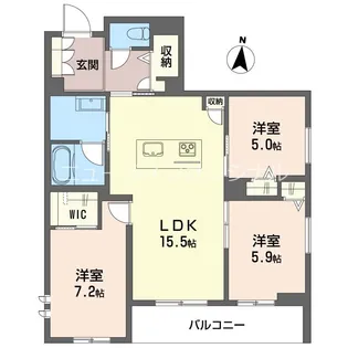 オスマンサス【2階】の間取り