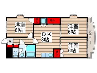 アネックス富浜【3階】の間取り