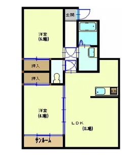 メイプル拾五番館【1階】の間取り