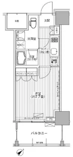 ヒューリック荏原【5階】の間取り