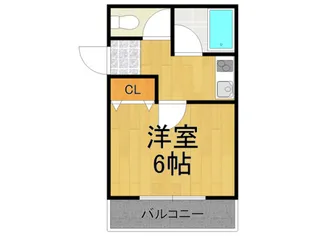 プチハウス仁川【1階】の間取り
