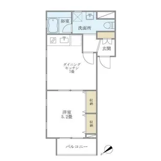 WELL House 東大井【2階】の間取り