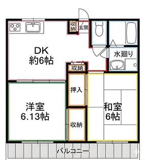 クレールメゾン【2階】の間取り