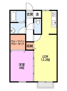 エスコートA【2階】の間取り