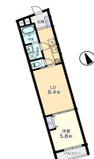 ヴィラージュ白金台【3階】の間取り