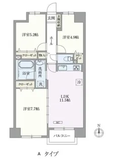 U COURT 西新井【3階】の間取り