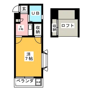 ネオパレス湘南【1階】の間取り
