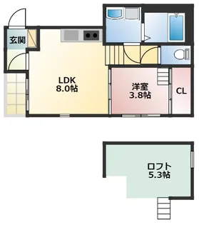 アルファート白金【2階】の間取り
