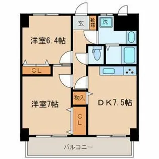 アビテ・シュメール【4階】の間取り