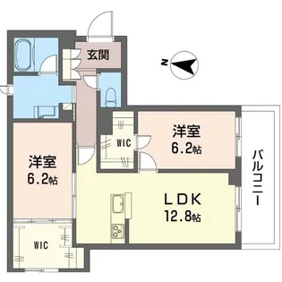 ルトリコ浦和II【2階】の間取り