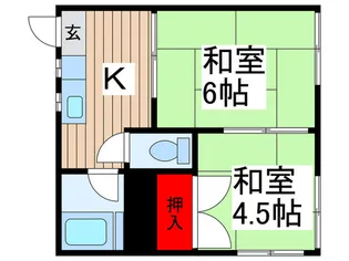 ハウス大和田【2階】の間取り