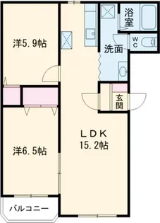 セルジェ糠野目【2階】の間取り